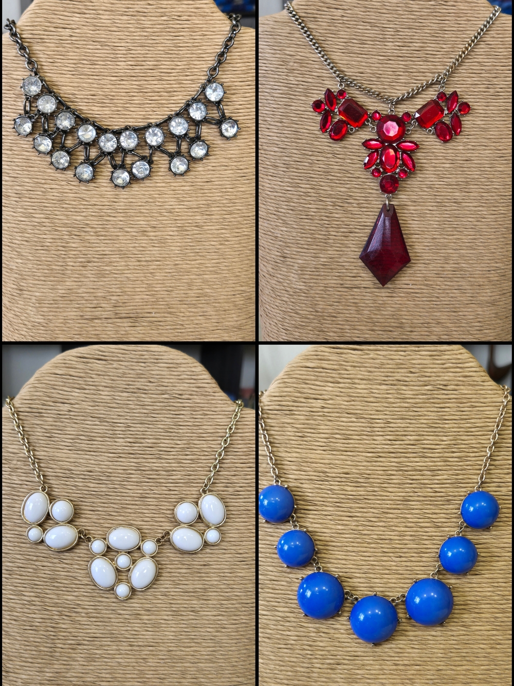 Large Statement Necklace Lot - 28 Pieces
